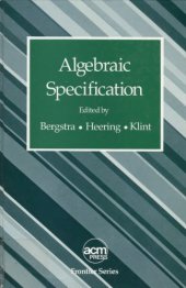 book Algebraic Specification (Acm Press Frontier Series)