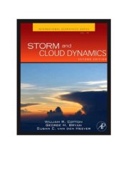 book Storm and Cloud Dynamics: The Dynamics of Clouds and Precipitating Mesoscale Systems