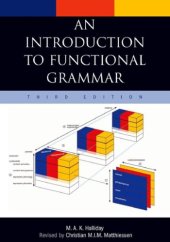 book An Introduction to Functional Grammar