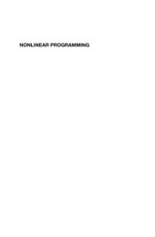 book Nonlinear Programming: Theory and Algorithms