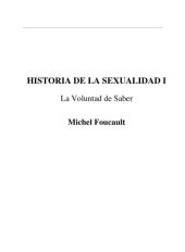 book Historia de la sexualidad