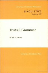 book Tzutujil Grammar (University of California Publications in Linguistics)