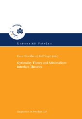 book Optimality theory and minimalism: interface theories