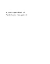 book Australian Handbook of Public Sector Management