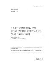 book A methodology for cost factor comparison and prediction