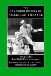 book The Cambridge History of American Theatre