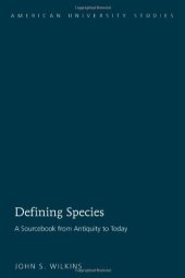 book Defining Species