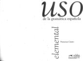 book Uso de la gramatica espanola.elemental 