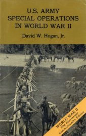 book U.S. Army Special Operations in World War II