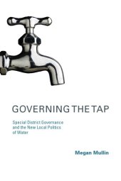 book Governing the Tap: Special District Governance and the New Local Politics of Water (American and Comparative Environmental Policy)