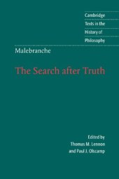 book Malebranche: The Search after Truth: With Elucidations of The Search after Truth