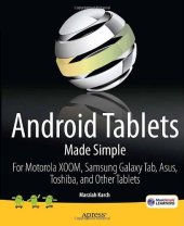 book Android Tablets Made Simple: For Motorola XOOM, Samsung Galaxy Tab, Asus, Toshiba and Other Tablets