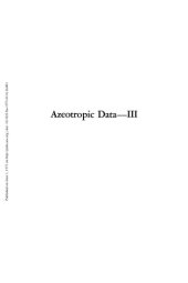 book Azeotropic Data-III