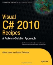 book Visual C# 2010 Recipes: A Problem-Solution Approach