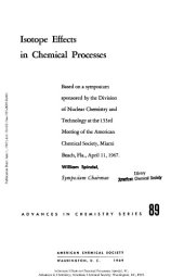 book Isotope Effects in Chemical Processes