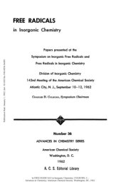 book Free Radicals in Inorganic Chemistry