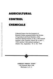 book Agricultural Control Chemicals