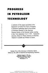 book Progress in Petroleum Technology