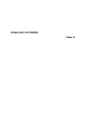 book Inorganic Syntheses, Vol. 32