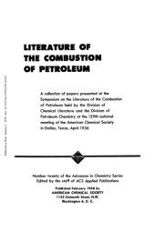 book Literature of the Combustion of Petroleum