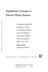 book Equilibrium Concepts in Natural Water Systems