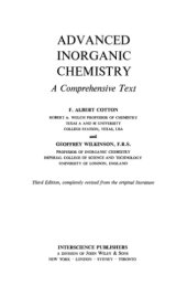 book Advanced Inorganic Chemistry. A Comprehensive Text