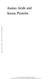 book Amino Acids and Serum Proteins