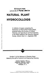 book Natural Plant Hydrocolloids