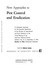 book New Approaches to Pest Control and Eradication