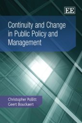 book Continuity and Change in Public Policy and Management