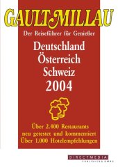 book Gault Millau Deutschland, Österreich, Schweiz 2004