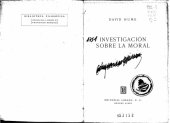 book Investigación sobre la moral