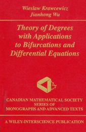 book Theory of degrees, with applications to bifurcations and differential equations