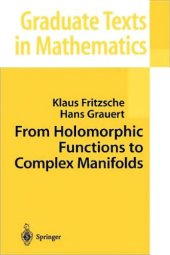 book From holomorphic functions to complex manifolds