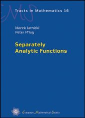 book Separately Analytic Functions 