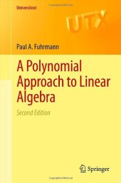 book A Polynomial Approach to Linear Algebra 