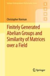 book Finitely Generated Abelian Groups and Similarity of Matrices over a Field