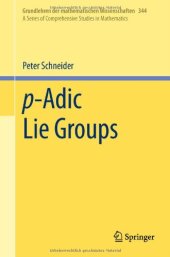 book p-Adic Lie Groups 