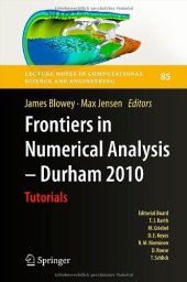 book Frontiers in Numerical Analysis - Durham 2010 