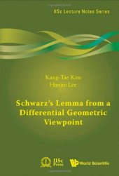 book Schwarz's Lemma from a Differential Geometric Viewpoint 