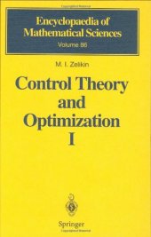 book Control Theory and Optimization I