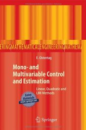 book Mono- and Multivariable Control and Estimation: Linear, Quadratic and LMI Methods 