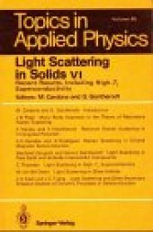 book Light Scattering in Solids VI: Recent Results, Including High-Tc Superconductivity 
