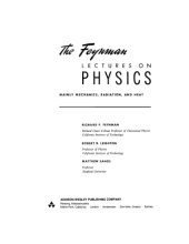 book The Feynman lectures on physics, vol. 1 Mainly mechanics, radiation, and heat