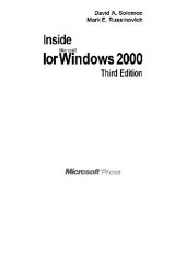 book Внутреннее устройство Microsoft Windows 2000. Мастер-класс