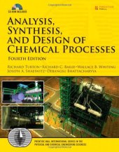 book Analysis, Synthesis and Design of Chemical Processes CD