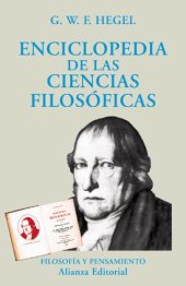 book Enciclopedia de las ciencias filosoficas/ Encyclopedia of the Philosophical Sciences