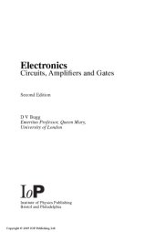 book Electronics. Circuits, Amplifiers and Gates