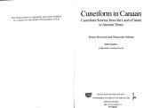 book Cuneiform in Canaan: Cuneiform Sources from the Land of Israel in Ancient Times