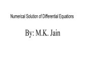 book Numerical Solution of Differential Equations